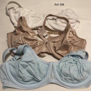 3 Bali Bras, Underwire  Gently Used